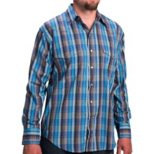 48%OFF メンズワークシャツ 壁Ranchwearストライプチェック柄シャツ - （男性用）ボタンフロント、ロングスリーブ Walls Ranchwear Stripe Plaid Shirt - Button Front Long Sleeve (For Men)画像